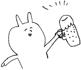 gu par usagi sticker #12248393