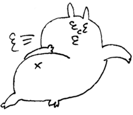 gu par usagi sticker #12248408