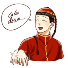 Chinese Couple sticker #12250623