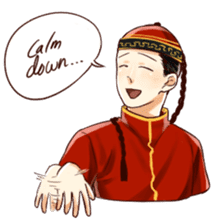 Chinese Couple sticker #12250623