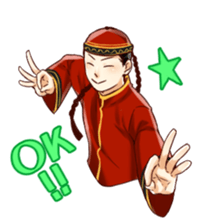 Chinese Couple sticker #12250627