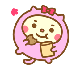 Warm fuzzy Cat sticker #12251394