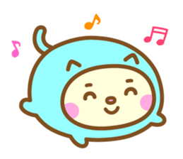 Warm fuzzy Cat sticker #12251396