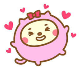 Warm fuzzy Cat sticker #12251401