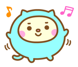 Warm fuzzy Cat sticker #12251403