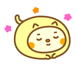 Warm fuzzy Cat sticker #12251404