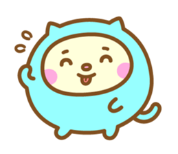 Warm fuzzy Cat sticker #12251406