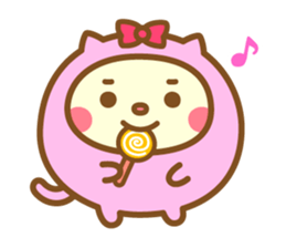Warm fuzzy Cat sticker #12251413
