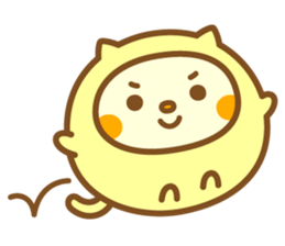 Warm fuzzy Cat sticker #12251414