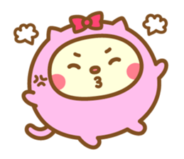 Warm fuzzy Cat sticker #12251418