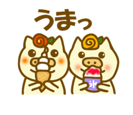 Sticker of the two pigs sticker #12252176