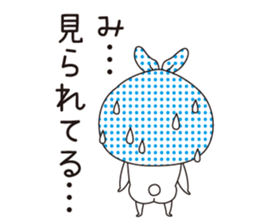 The rabbit which put on a hood sticker #12252463