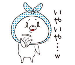 The rabbit which put on a hood sticker #12252466