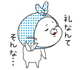 The rabbit which put on a hood sticker #12252467