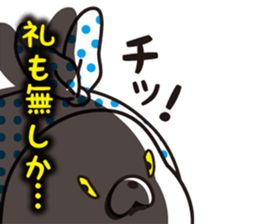 The rabbit which put on a hood sticker #12252469