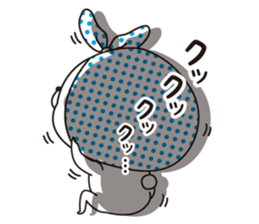 The rabbit which put on a hood sticker #12252477