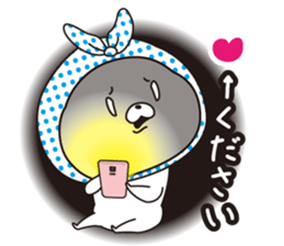 The rabbit which put on a hood sticker #12252479