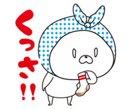 The rabbit which put on a hood sticker #12252480