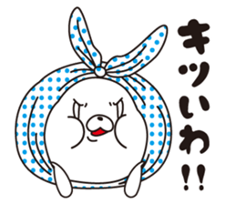 The rabbit which put on a hood sticker #12252484