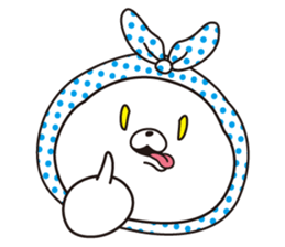 The rabbit which put on a hood sticker #12252486