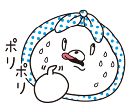 The rabbit which put on a hood sticker #12252487