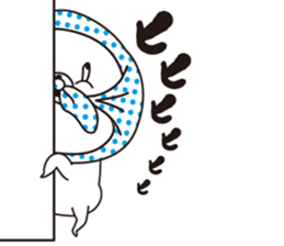 The rabbit which put on a hood sticker #12252495