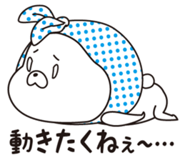 The rabbit which put on a hood sticker #12252500