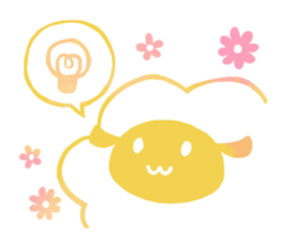 Sheep and flowers sticker #12252527