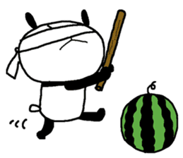 Playful Osaka panda*Summer* sticker #12252983