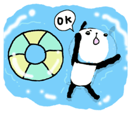 Playful Osaka panda*Summer* sticker #12253009