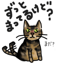 Sticker of a cat with a name as v sticker #12253269
