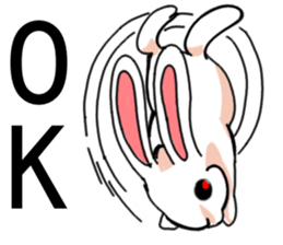 Three colors of rabbit sticker #12253342