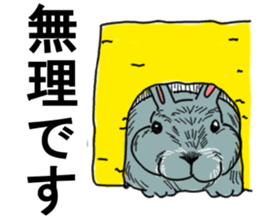 Three colors of rabbit sticker #12253345