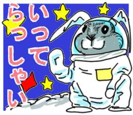 Three colors of rabbit sticker #12253351