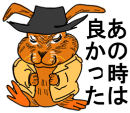 Three colors of rabbit sticker #12253378