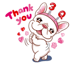 French Bulldog and Duckling sticker #12253908