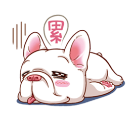 French Bulldog and Duckling sticker #12253911