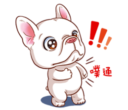 French Bulldog and Duckling sticker #12253912