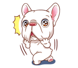 French Bulldog and Duckling sticker #12253913