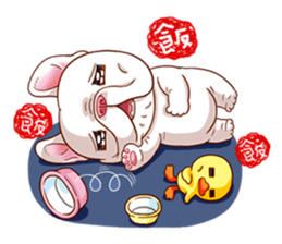 French Bulldog and Duckling sticker #12253929