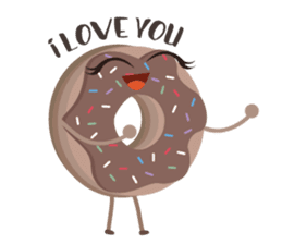 Donat unyu sticker #12254215