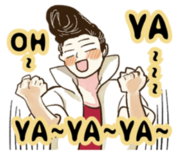 Quiff hairstyle sticker #12254737