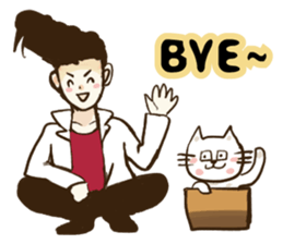 Quiff hairstyle sticker #12254748