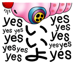 The Ugly Caterpillar Stays Positive sticker #12254887