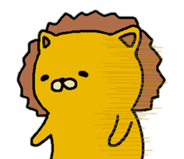 Sobering lion sticker #12254971