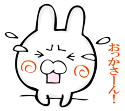 A rabbit murmurs. sticker #12256224