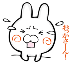 A rabbit murmurs. sticker #12256224