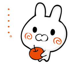 A rabbit murmurs. sticker #12256226