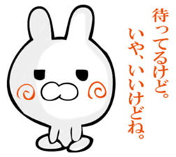 A rabbit murmurs. sticker #12256234