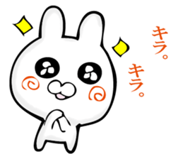 A rabbit murmurs. sticker #12256240